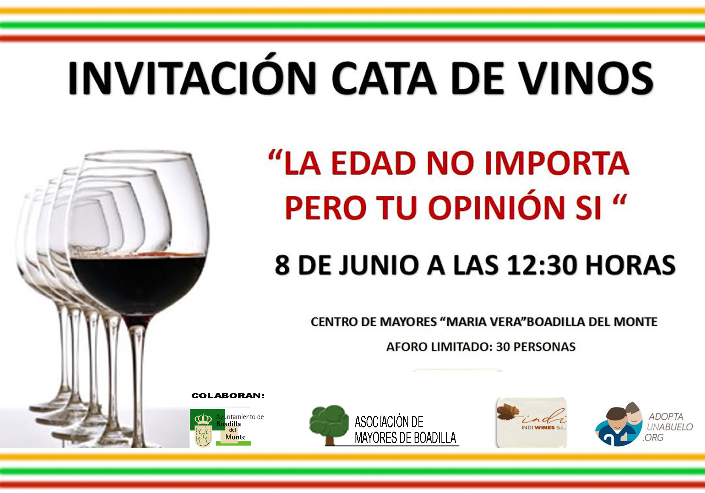 INVITACI�N CATA DE VINOS