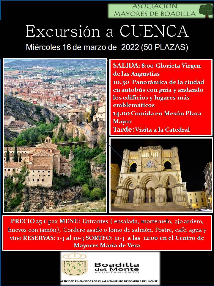 EXCURSI�N A CUENCA (16 MARZO 2022)